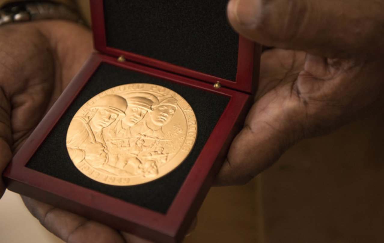 Congressional Gold Medal Presented Posthumously to Montford Point Marine Family