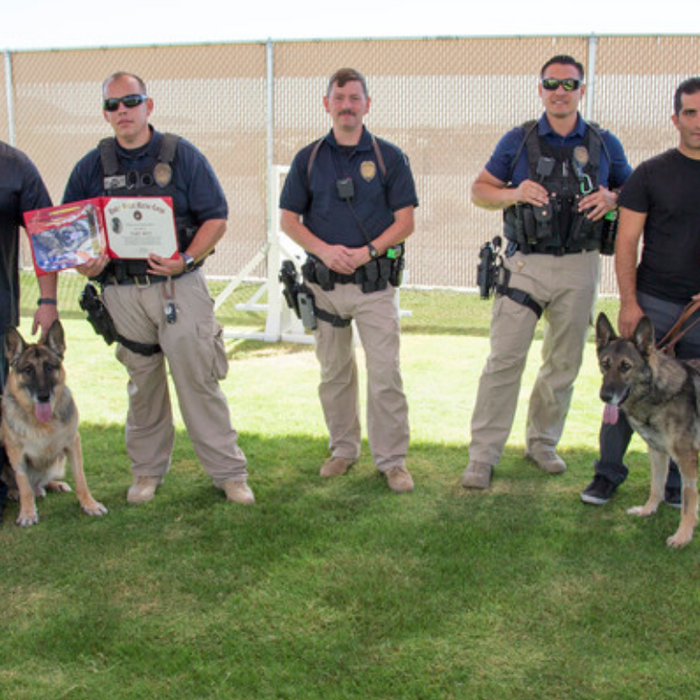 Two K9S Retired to Homes of their Handlers