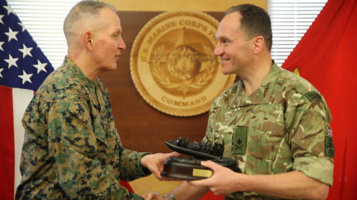 Royal Marine and U.S. Marine Generals Strengthen Rapport at MARFORCOM