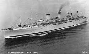 Aboard the USNS Gaffey March 1965 to Yokohama, Japan