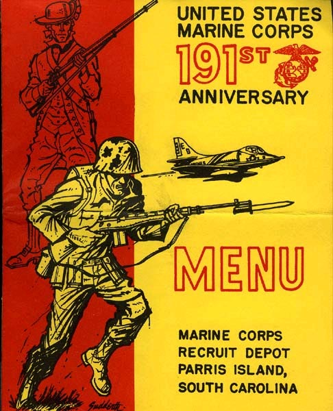 USMC birthday menu