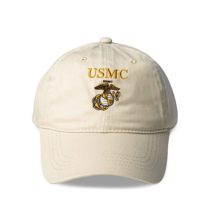 USMC Eagle, Globe, and Anchor Hat- Khaki