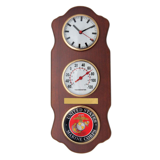 USMC Clock With Temperature Gauge - SGT GRIT
