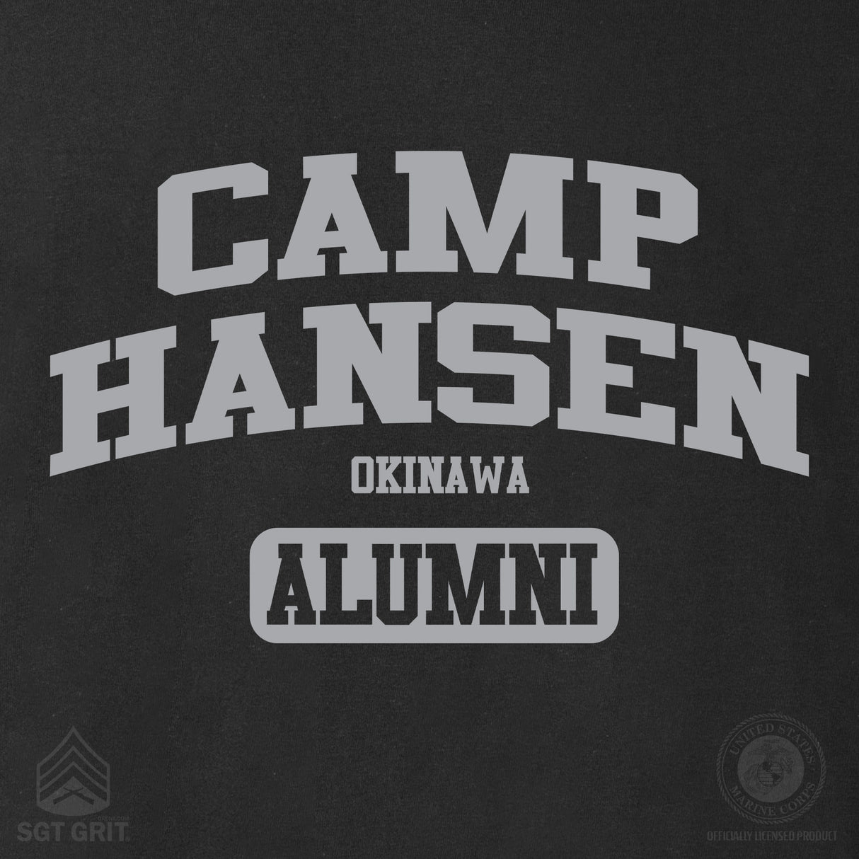 Marine Corps Camp Collegiate Alumni Long Sleeve T-Shirt - SGT GRIT