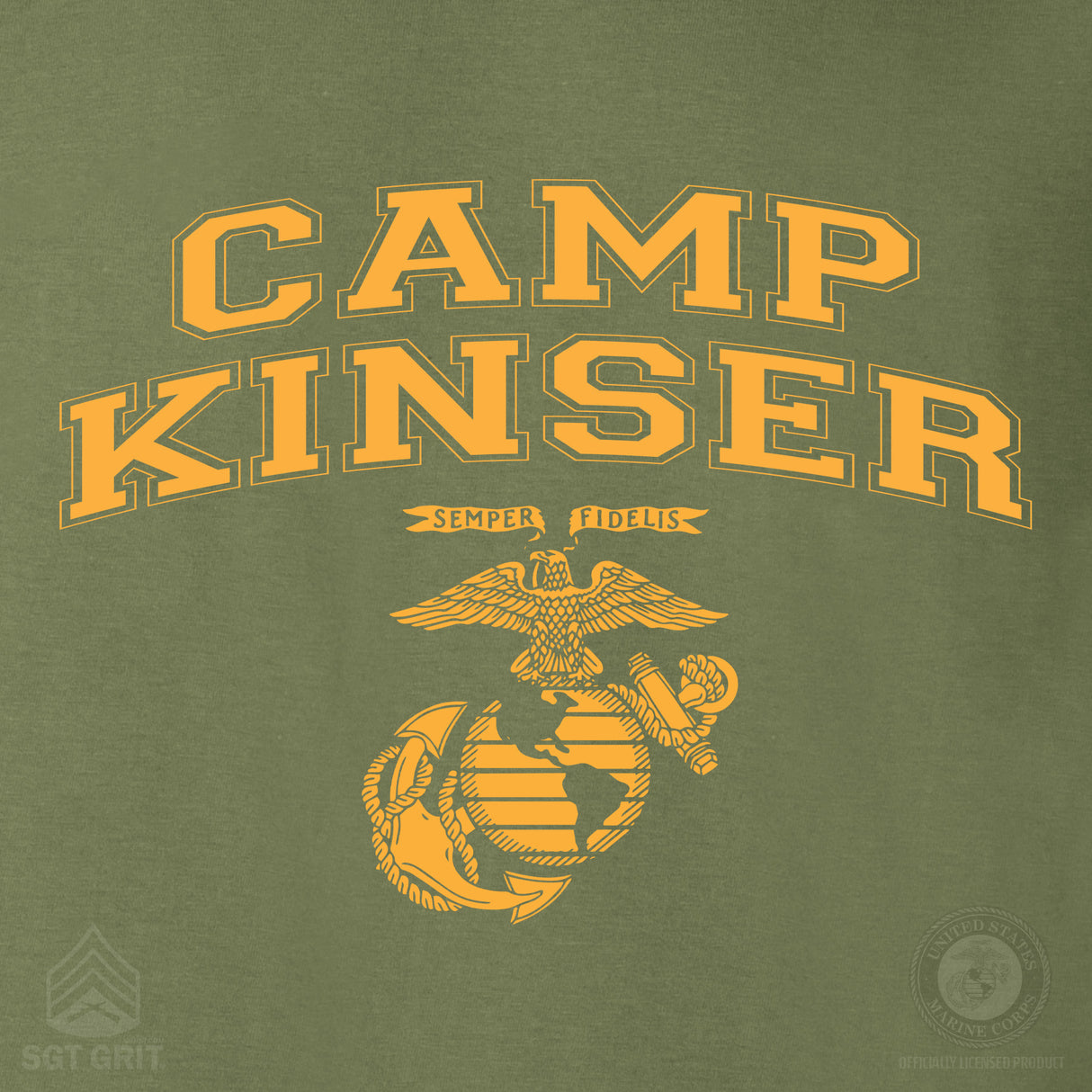 Marine Corps Base Collegiate EGA Long Sleeve T-Shirt - SGT GRIT