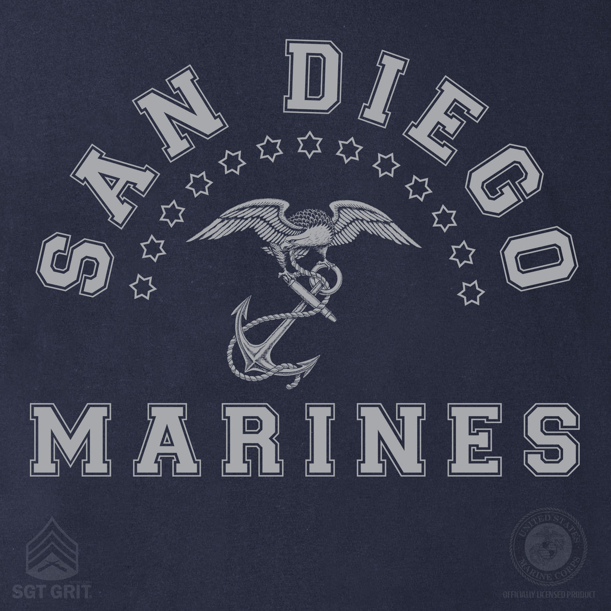 MCRD Vintage Eagle & Anchor Hoodie - SGT GRIT