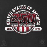 250 Years of Freedom Hoodie - Back Design - SGT GRIT