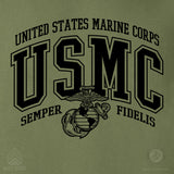 USMC Bold Collegiate Hoodie - SGT GRIT