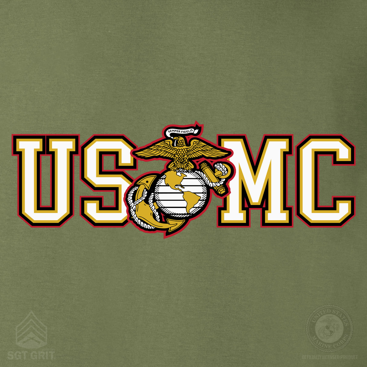 USMC Collegiate EGA Hoodie - SGT GRIT