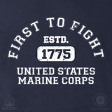 First to Fight Collegiate USMC Long Sleeve T-Shirt - SGT GRIT