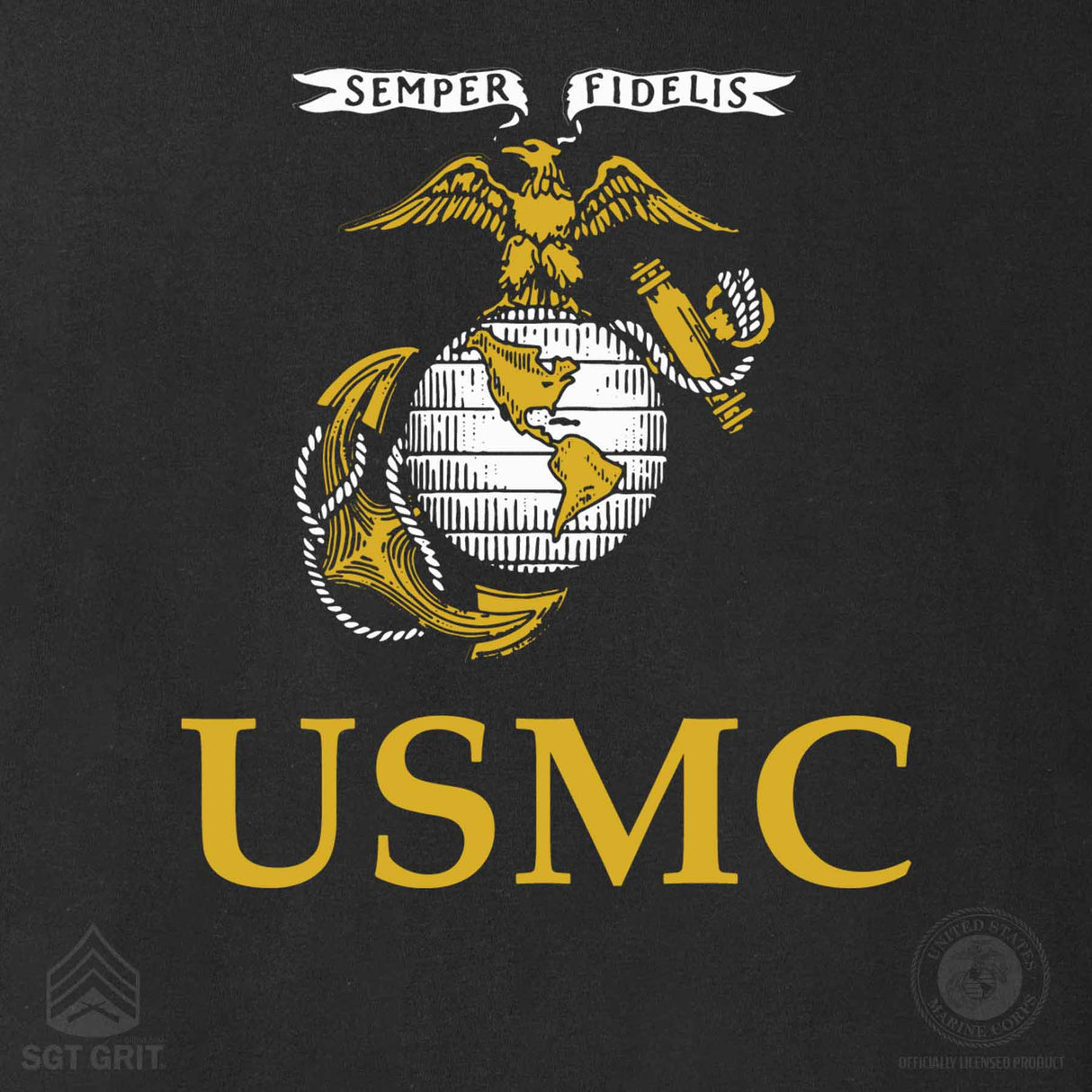 Old School Eagle, Globe, and Anchor Long Sleeve T-Shirt - SGT GRIT