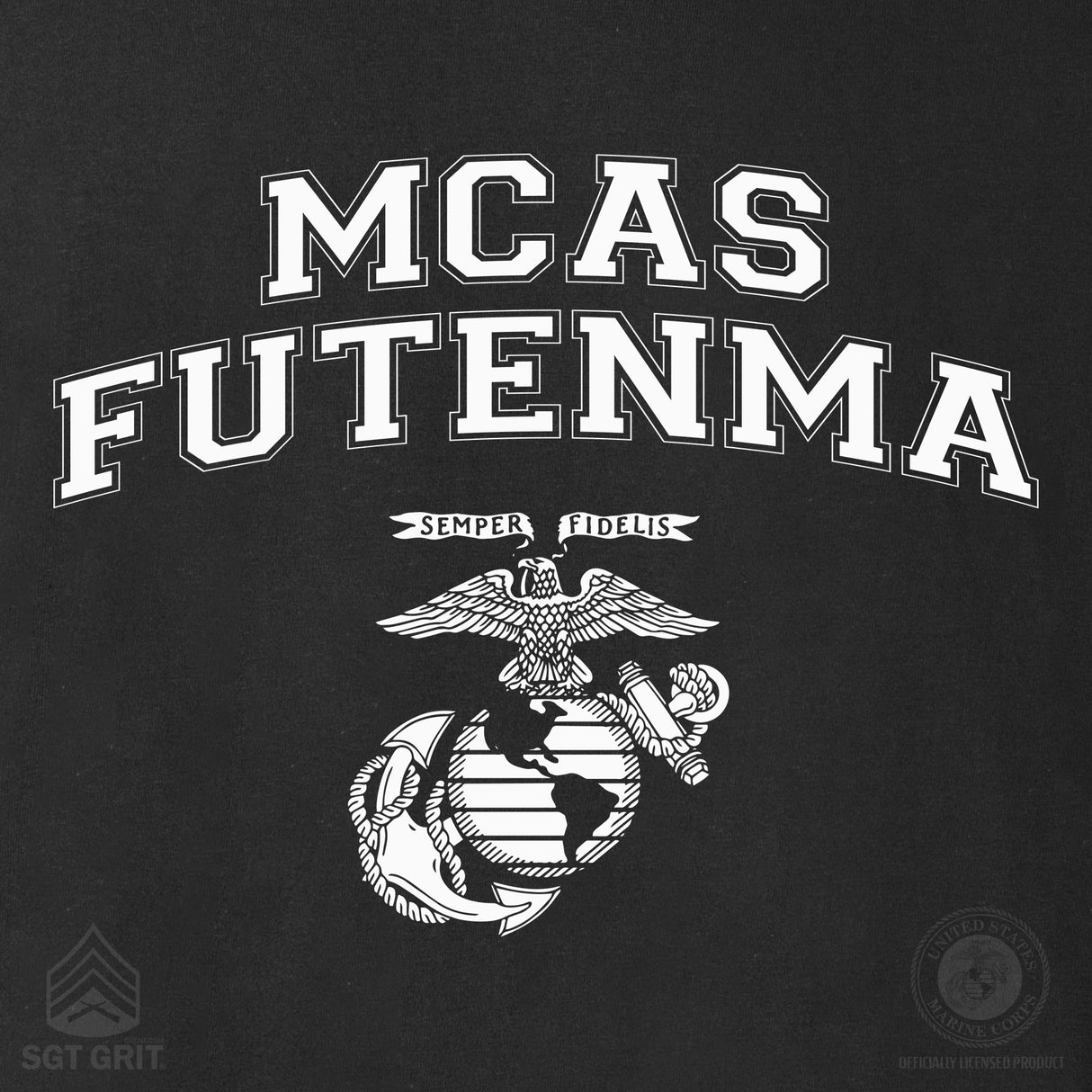 Marine Corps Base Collegiate EGA Long Sleeve T-Shirt - SGT GRIT