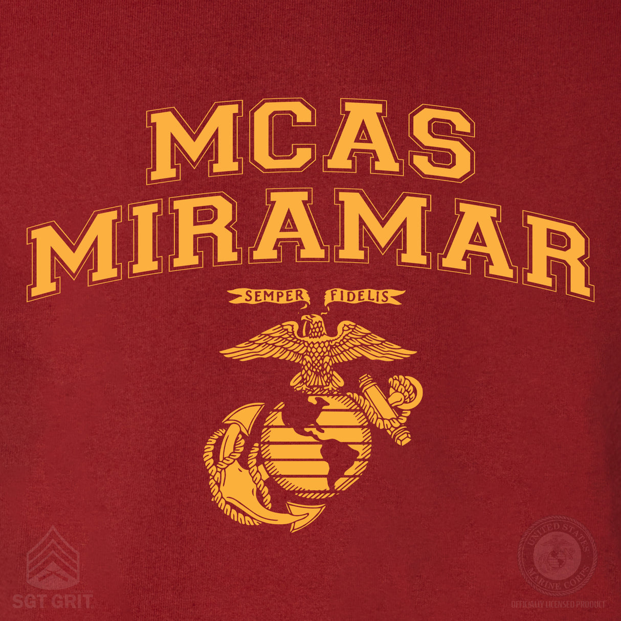Marine Corps Base Collegiate EGA Long Sleeve T-Shirt