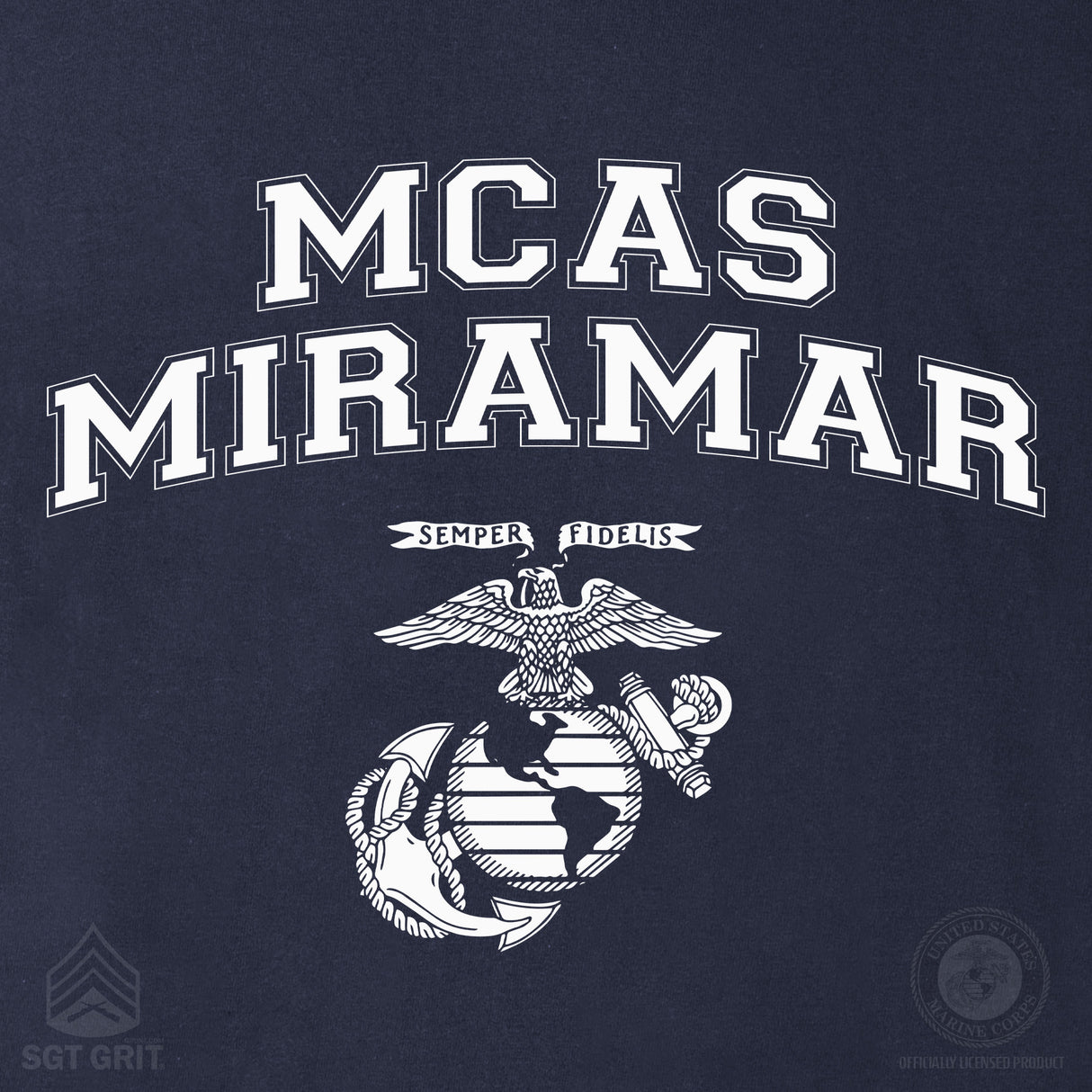Marine Corps Base Collegiate EGA Long Sleeve T-Shirt