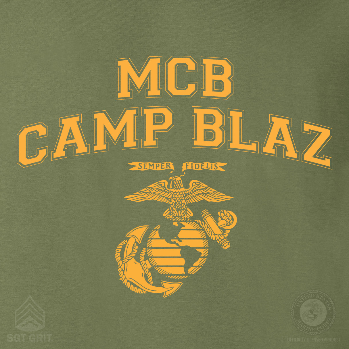 Marine Corps Base Collegiate EGA Long Sleeve T-Shirt