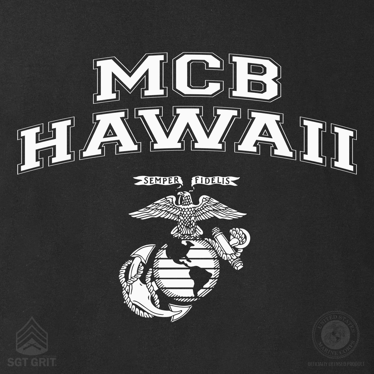 Marine Corps Base Collegiate EGA Long Sleeve T-Shirt
