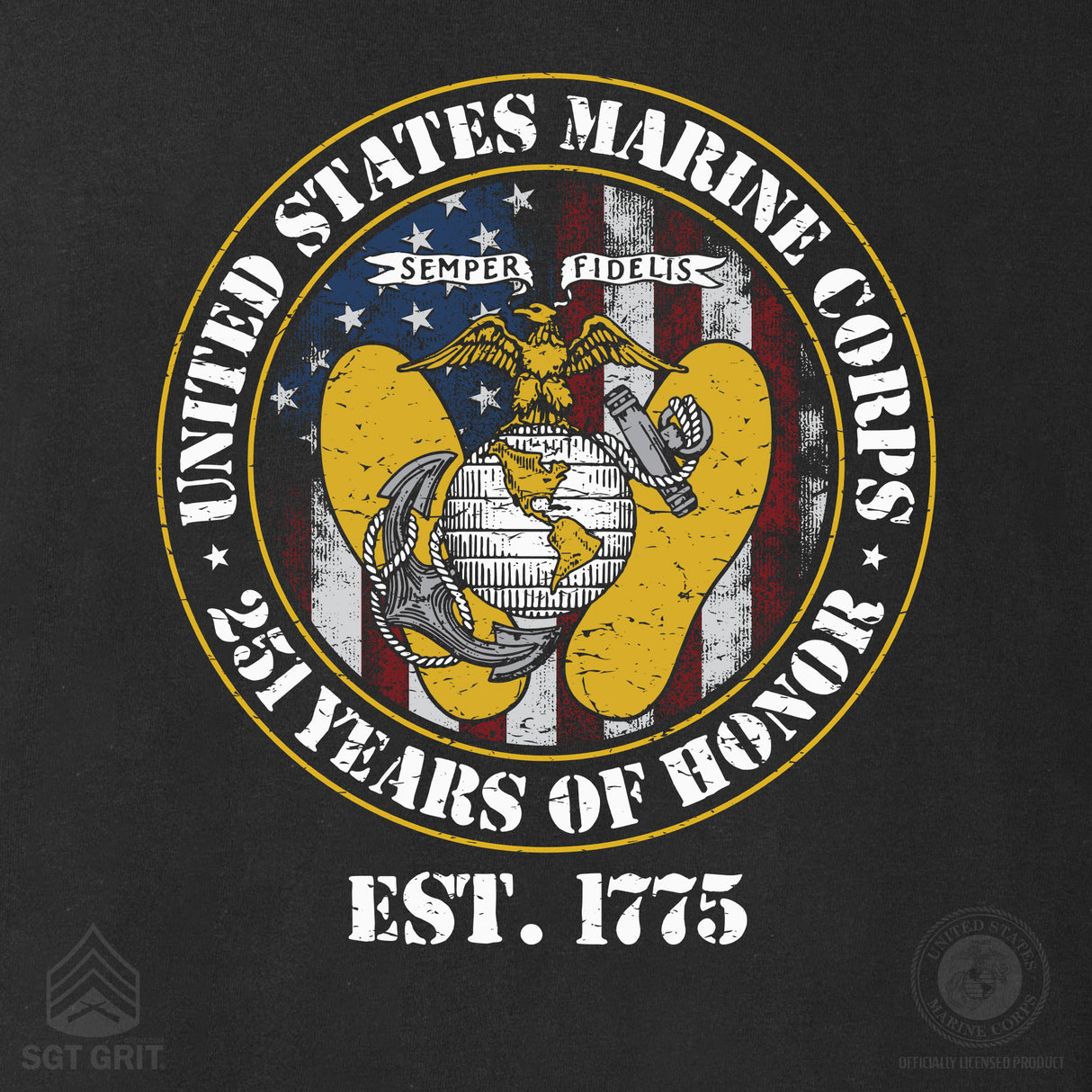 USMC 251st Birthday Sweatshirt - SGT GRIT