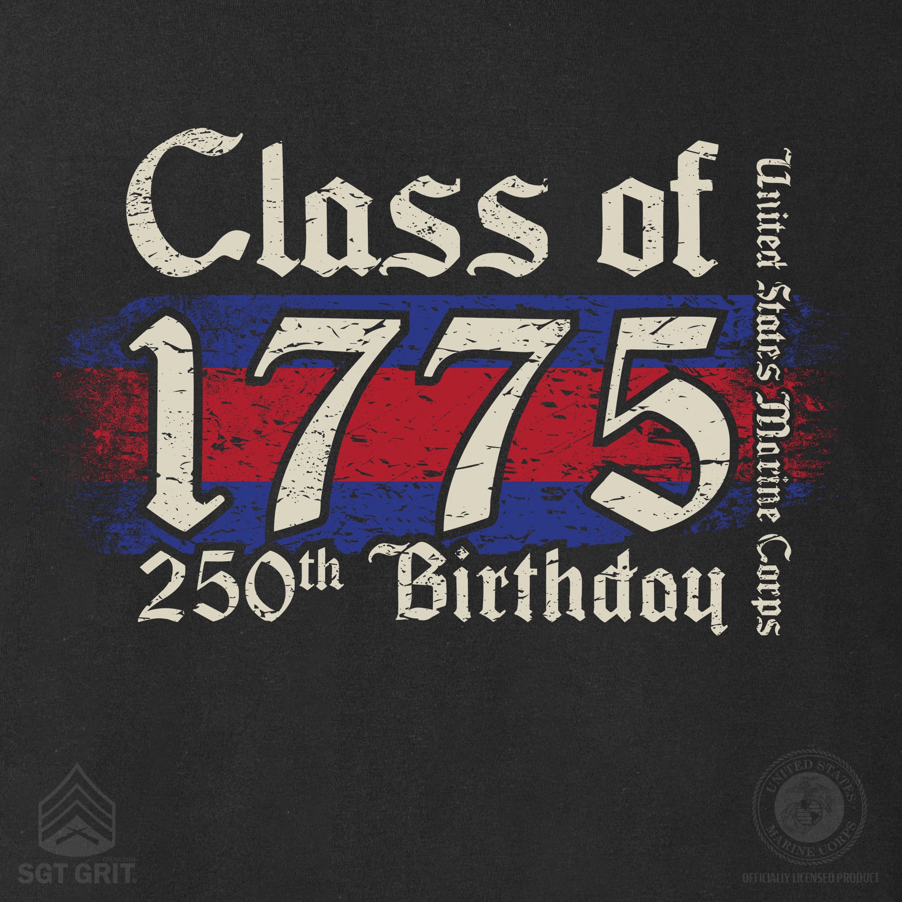 USMC 250th Birthday Class of 1775 T-Shirt | Marine Corps Pride