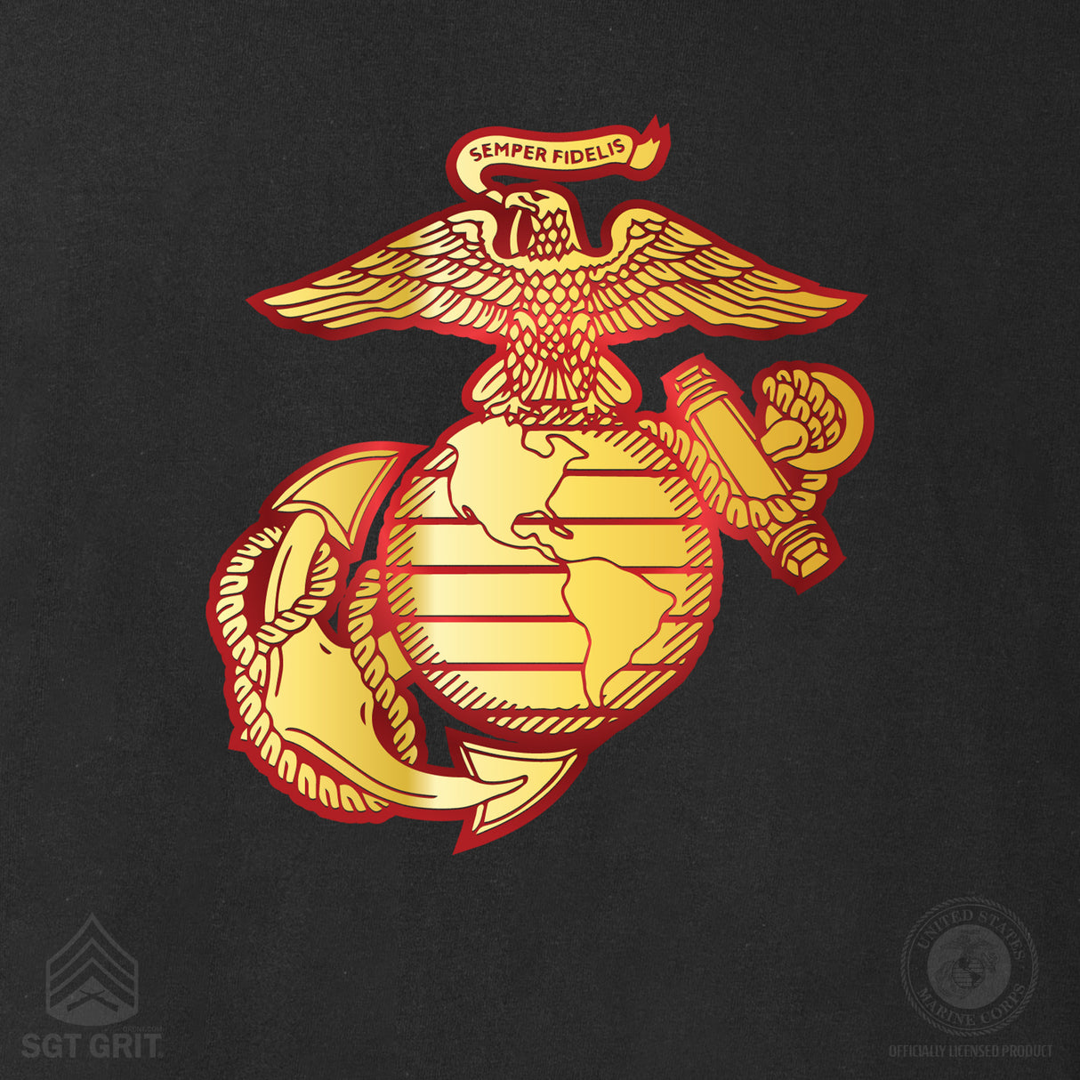 Personalized USMC Rank T-Shirt - SGT GRIT