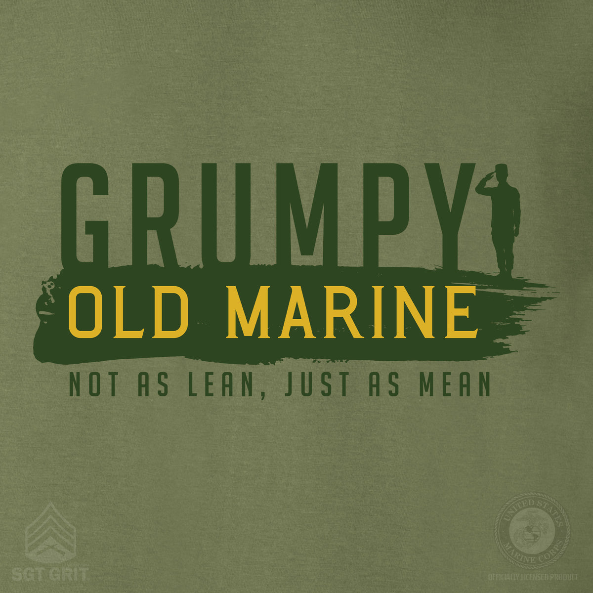 Sgt Grumpy Patch Grumpy Old Marine T-Shirt – USMC Shirt for Marines – SGT GRIT
