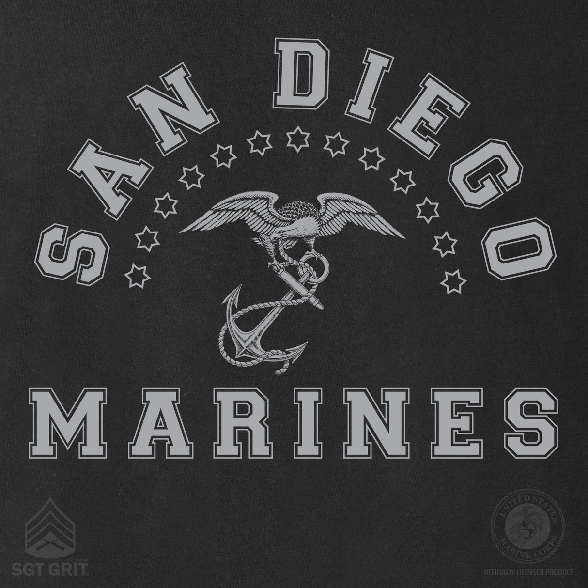 MCRD Vintage Eagle & Anchor T-Shirt - SGT GRIT