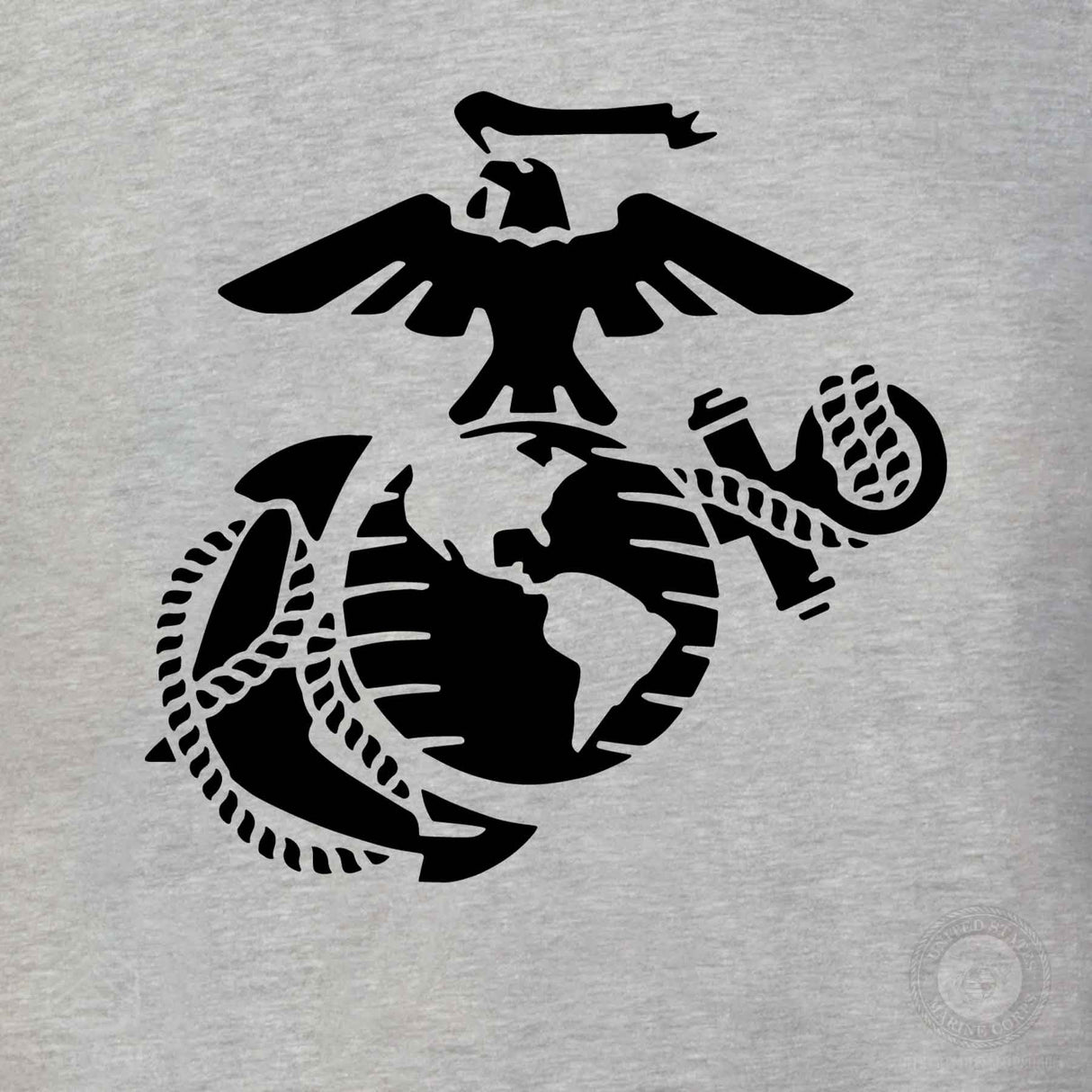 USMC Bootcamp Hexagon Back Design T-Shirt – Grey - SGT GRIT