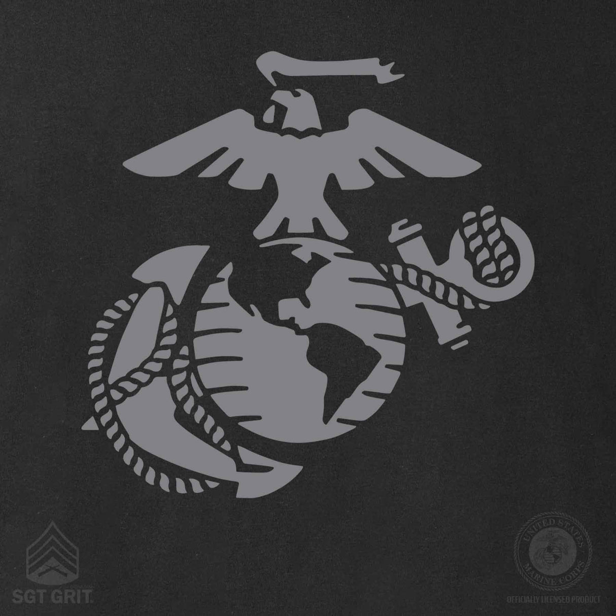 USMC Bootcamp Hexagon Back Design T-Shirt – Black - SGT GRIT