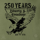 250 Years Eagle T-Shirt- OD Green - SGT GRIT