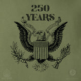 Vintage Eagle 250 Years Long Sleeve T-Shirt- OD Green - SGT GRIT