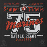 USMC Battle Ready ’75 T-Shirt – Back Design - SGT GRIT