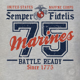 USMC Battle Ready ’75 T-Shirt – Back Design - SGT GRIT