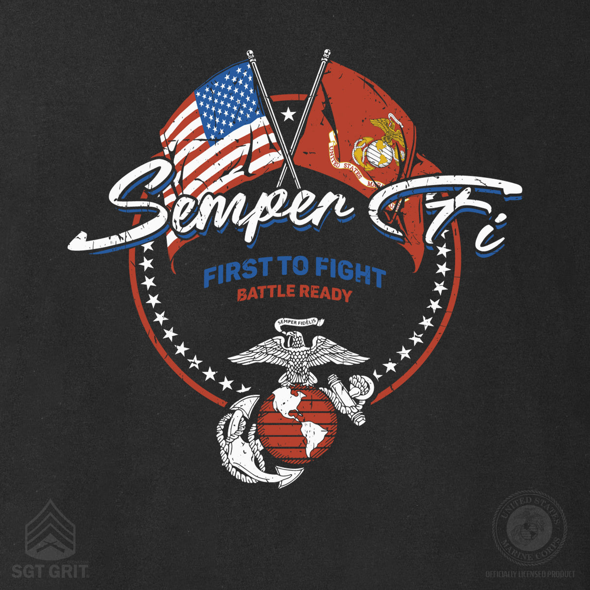 New Circle Design- T-Shirt - SGT GRIT