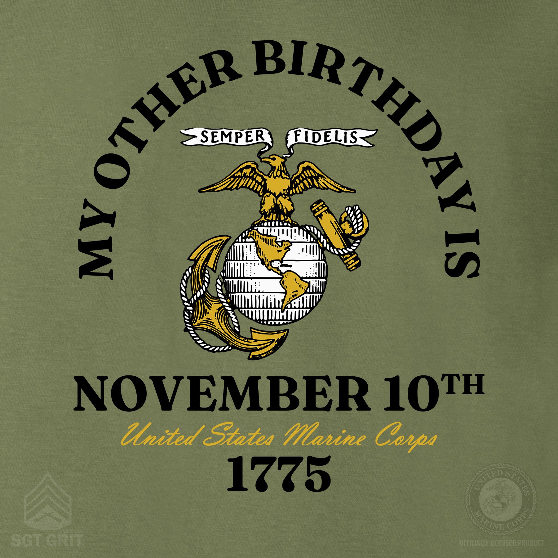 My Other Birthday Marine Corps T-Shirt | Official USMC Tee – SGT GRIT