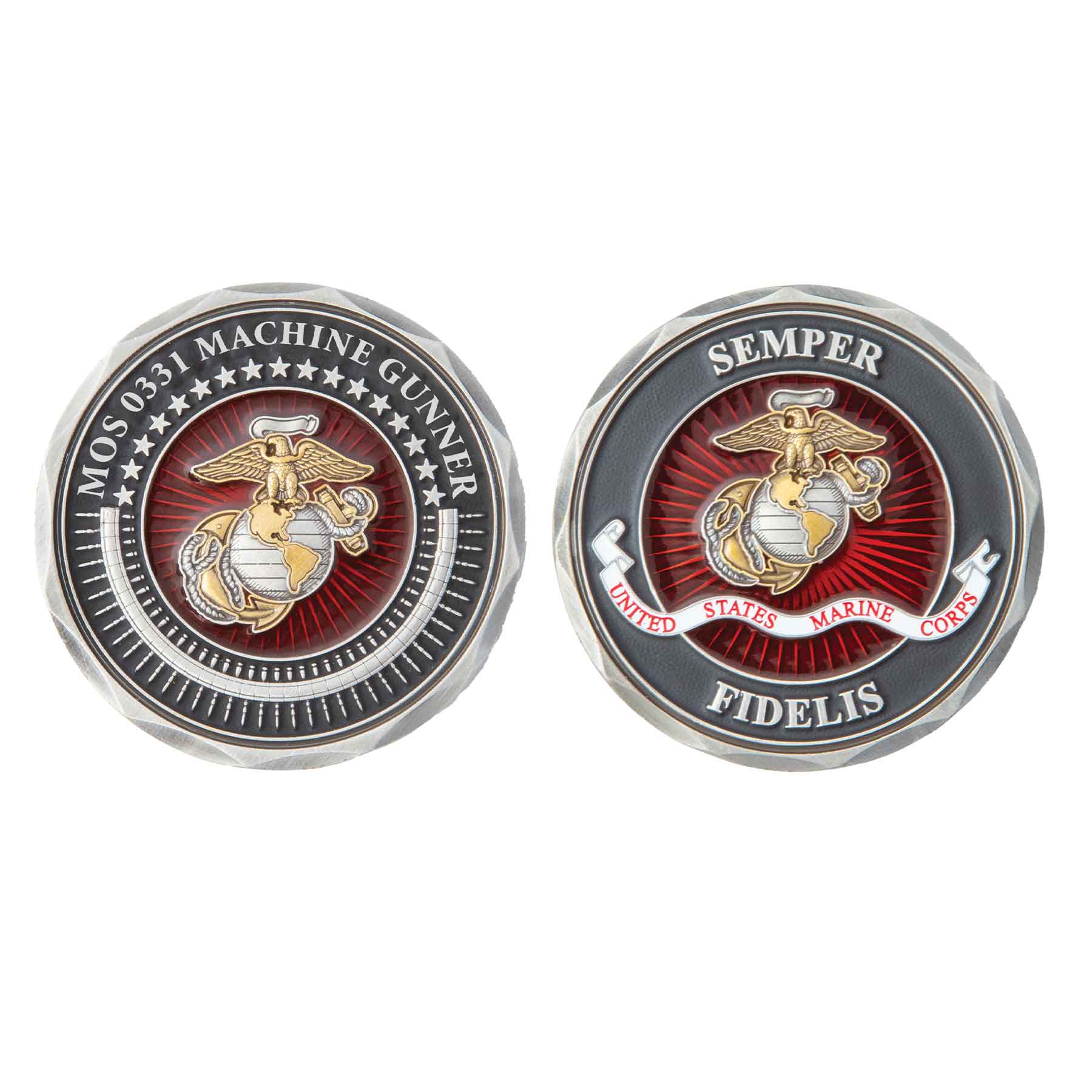 USMC Machine Gunner Challenge Coin – SGT GRIT