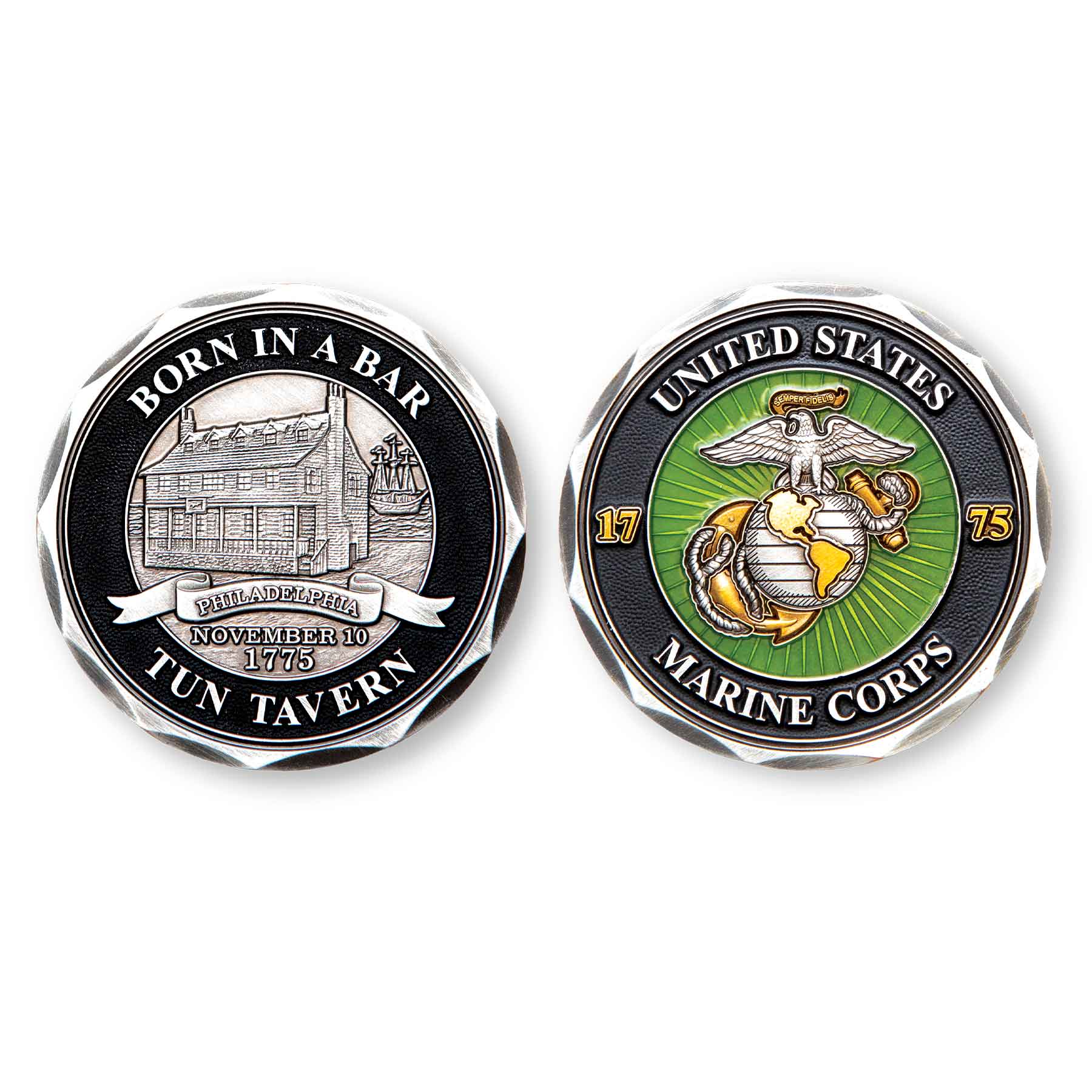 Tun Tavern Born In A Bar Challenge Coin – SGT GRIT
