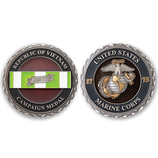 USMC Vietnam Campaign Medal Challenge Coin - SGT GRIT