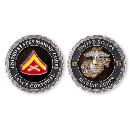 USMC Lance Corporal Rank Challenge Coin - SGT GRIT