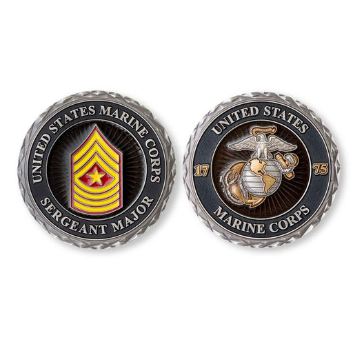 USMC Sergeant Major Rank Challenge Coin - SGT GRIT