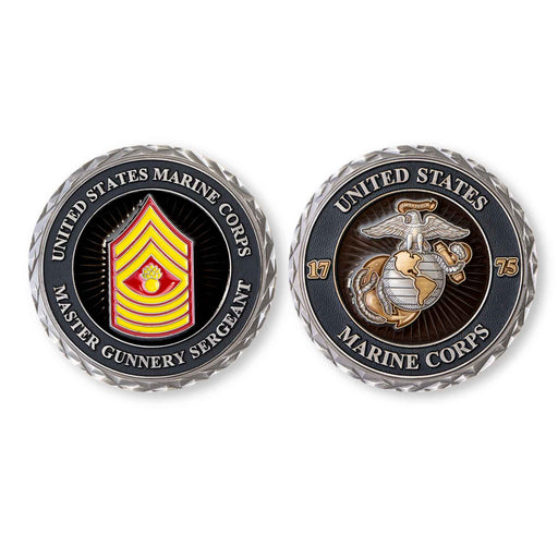 USMC Master Gunnery Sergeant Rank Challenge Coin - SGT GRIT