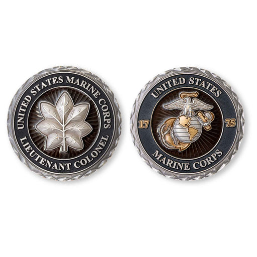 USMC Lieutenant Colonel Rank Challenge Coin - SGT GRIT
