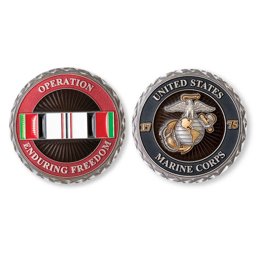 USMC Afghanistan Conflict Challenge Coin - SGT GRIT