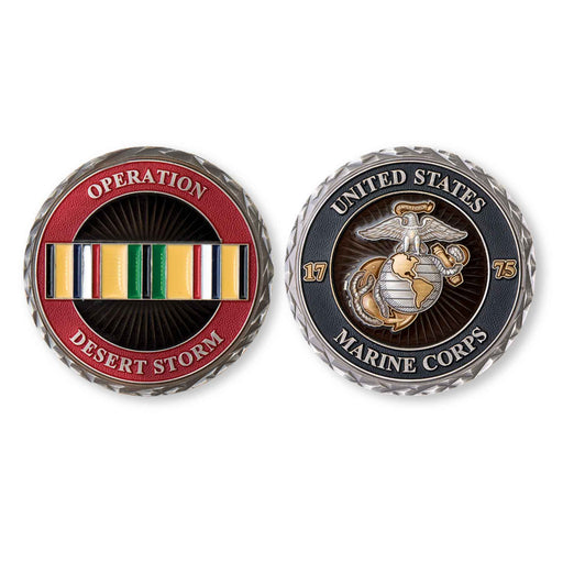 USMC Desert Storm Conflict Challenge Coin - SGT GRIT