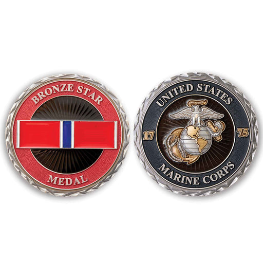 USMC Bronze Star Challenge Coin - SGT GRIT