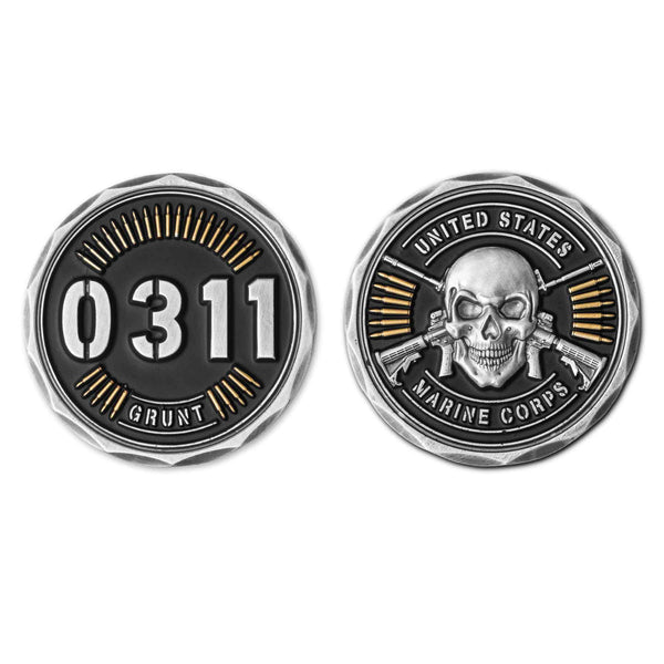 USMC 0311 Grunt Challenge Coin | Marine Corps Infantry Pride – SGT