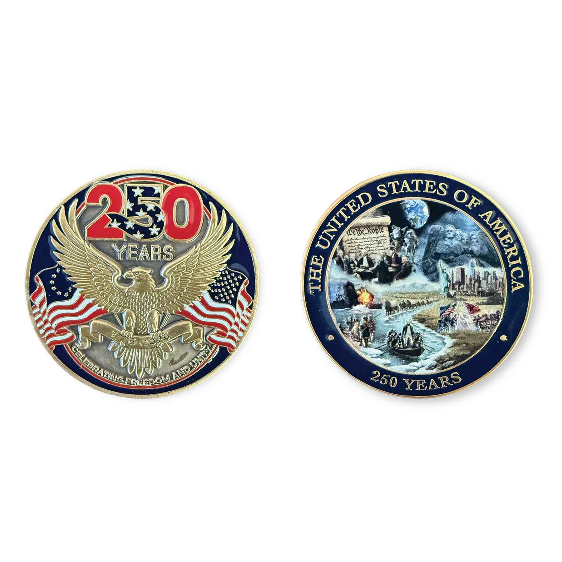 250 Years USA Challenge Coin | American History Collectible – SGT GRIT