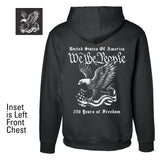 We The People 250 Years Eagle Hoodie- Back Design - SGT GRIT