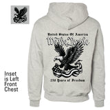 We The People 250 Years Eagle Hoodie- Back Design - SGT GRIT
