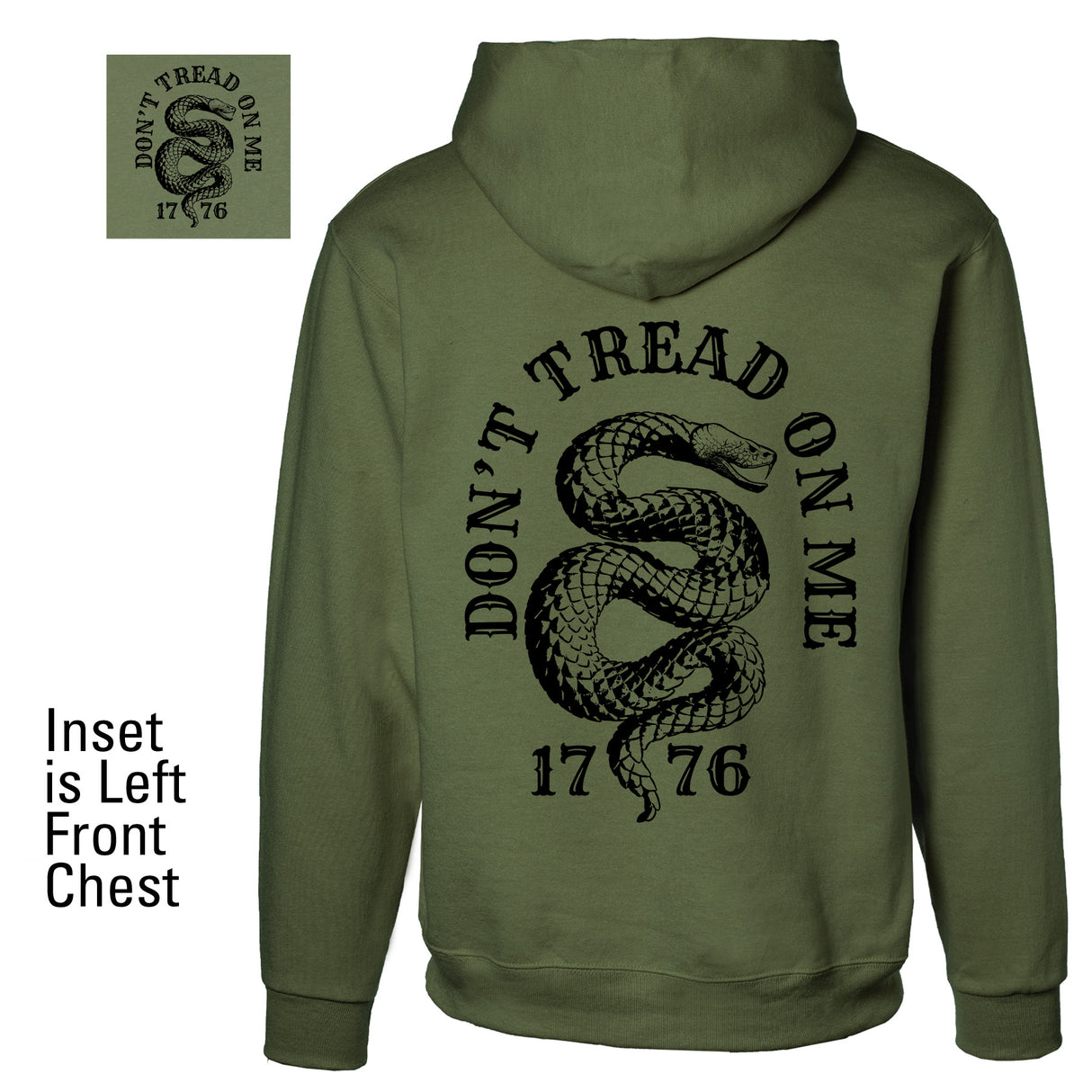 Don’t Tread On Me 1776 Hoodie - SGT GRIT
