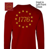 1776 Betsy Ross Flag Long Sleeve T-Shirt - Back Design - SGT GRIT