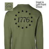 1776 Betsy Ross Flag Long Sleeve T-Shirt - Back Design - SGT GRIT